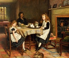 There Is No Fireside... by George Goodwin Kilburne
