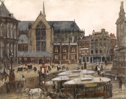 De Dam Te Amsterdam by George Hendrik Breitner