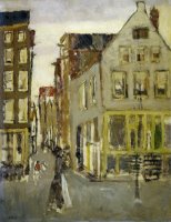 De Lauriergracht Bij De Tweede Laurierdwarsstraat by George Hendrik Breitner