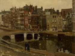 The Rokin in Amsterdam by George Hendrik Breitner