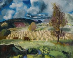 Cornfield And Harvest by George Wesley Bellows
