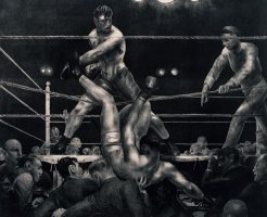 Dempsey And Firpo by George Wesley Bellows