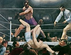 Dempsey V Firpo In New York City by George Wesley Bellows