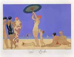 At The Lido by Georges Barbier