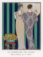 High Waisted Clinging Gown by Georges Barbier