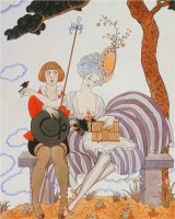 So Much Or The Bird Is Quickly Tamed Tant Mieux Ou L Oiseau Vite Apprivoise by Georges Barbier