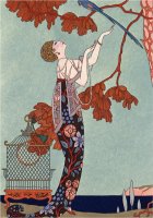 The Flighty Bird France Early 20th Century by Georges Barbier