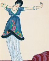 Woman Stretching by Georges Barbier