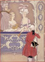 Women In A Theater Box by Georges Barbier