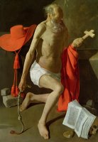 The Penitent St Jerome by Georges de la Tour