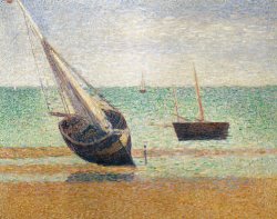 Low Tide At Grandcamp by Georges Pierre Seurat