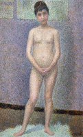 Model From The Front by Georges Pierre Seurat