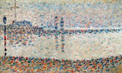 Study For The Channel At Gravelines Evening by Georges Pierre Seurat