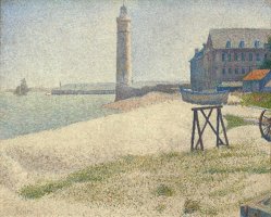 The Lighthouse At Honfleur by Georges Pierre Seurat
