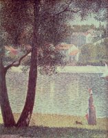 The Seine at Courbevoie by Georges Pierre Seurat