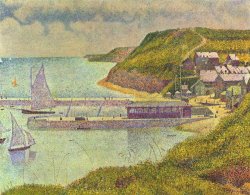 Port En Bessin by Georges Seurat
