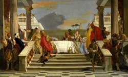 The Banquet of Cleopatra And Antony by Giovanni Battista Tiepolo