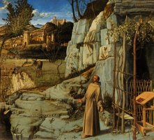 St Francis Of Assisi In The Desert by Giovanni Bellini
