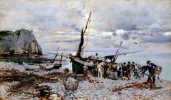 The Return of The Fishing Boats by Giovanni Boldini