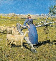 High Noon in The Alps by Giovanni Segantini