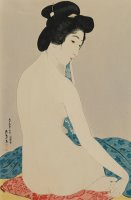 Woman After A Bath Taisho Era by Goyo Hashiguchi