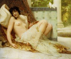 L'odalisque Aux Colombes by Guillaume Seignac