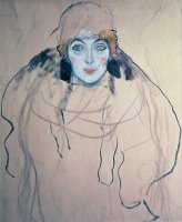 Head of a Woman by Gustav Klimt