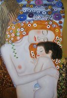 Mother And Child Ii by Gustav Klimt