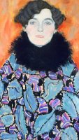 Portrait Of Johanna Staude by Gustav Klimt