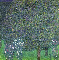 Roses under the Trees by Gustav Klimt