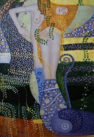 Sea Serpents by Gustav Klimt
