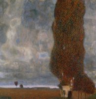 The Large Poplar II Gathering Storm by Gustav Klimt