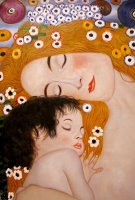 Three Ages of Woman Mother And Child (detail) by Gustav Klimt