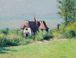 A Villa At Trouville by Gustave Caillebotte