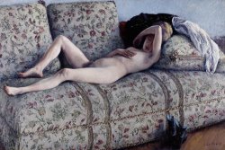 Nude On A Couch by Gustave Caillebotte