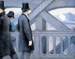 On The Europe Bridge by Gustave Caillebotte