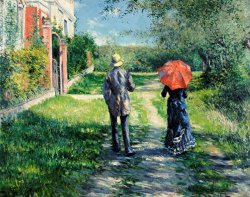 The Path Uphil by Gustave Caillebotte