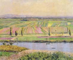 The Plain Of Gennevilliers From The Hills Of Argenteuil by Gustave Caillebotte