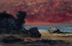 Apres Lorage Marine by Gustave Courbet