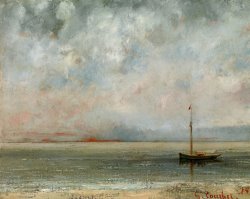 Clouds Over Lake Geneva by Gustave Courbet