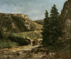 Landscape near Ornans by Gustave Courbet