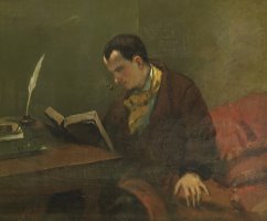 Portrait of Charles Baudelaire (1821 67) by Gustave Courbet