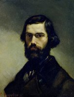 Portrait of Jules Valles by Gustave Courbet