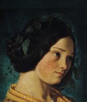 Portrait of Zelie Courbet by Gustave Courbet