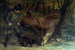The Death of The Stag by Gustave Courbet