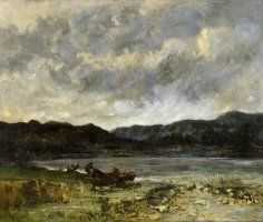 The Lake, Near Saint Point by Gustave Courbet