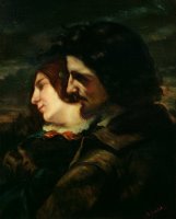 The Lovers in The Countryside by Gustave Courbet