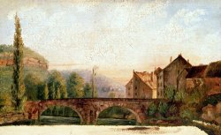 The Pont De Nahin at Ornans by Gustave Courbet