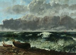 The Stormy Sea by Gustave Courbet