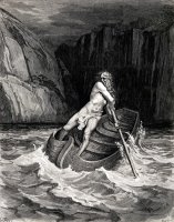 Arrival of Charon by Gustave Dore